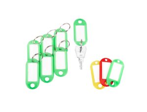 Identyfikatory do kluczy zawieszki zielone zielone 100 SZT. (4/EB/BRELOK/ZI)