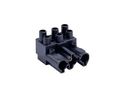 Złączka wtykowa elektryczna BCS-3/2H-N (żeńska podwójna 3-polowa czarna)