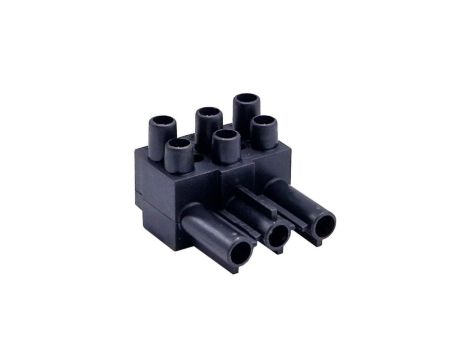 Złączka wtykowa elektryczna BCS-3/2M-N (męska podwójna 3-polowa czarna)