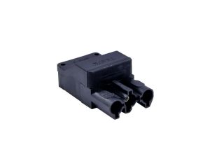 Złączka wtykowa elektryczna z osłoną BCS-3/H1-N (żeńska 3-polowa czarna)