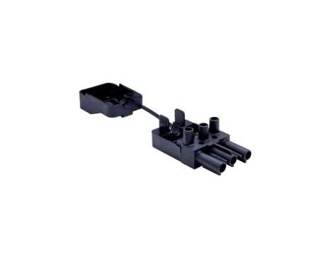 Złączka wtykowa elektryczna z osłoną na zatrzask BCS-3T/M1-N (męska 3-polowa czarna)