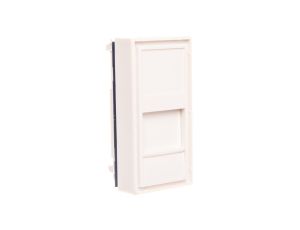 Adapter jednomodułowy prosty 22,5x45mm dla 1xRJ45 lub 1xRJ 12 DC/FA-644-1SP