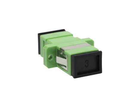 Adapter SC APC SM simplex zielony