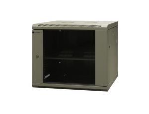 Szafa RACK wisząca niedzielona 19 cali 9U gł.600mm, niezmontowana, RAL 7035