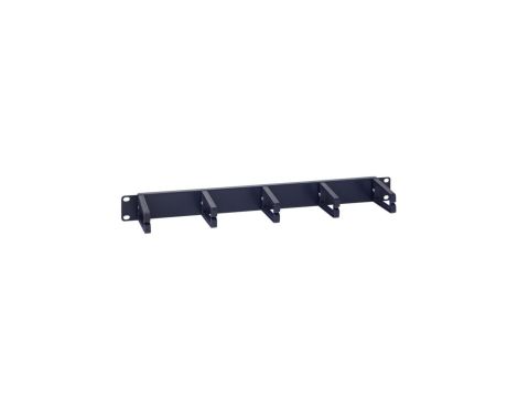 Uchwyt kablowy zewnętrzny niebieski , plastikowe uszy, 1U DCN/P-016D