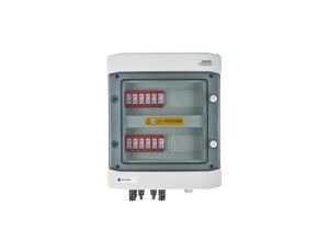 Rozdzielnica przył. DC hermetyczna IP65 EMITER z ogranicznikiem przepięć DC Dehn 1000V typu 2, 4x łańcuch PV, 4x MPPT