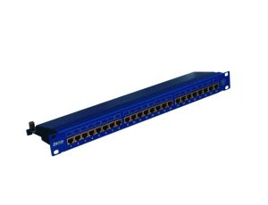 Panel 19, 24 x RJ45 STP kat. 6 (1U) z półką, niebieski DCN/PPFA674EKS248C6
