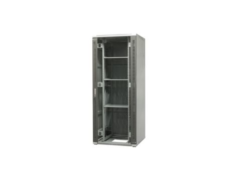 szafa ramowa stojąca EmiterNet Top, 42U, wym. 800X800x1980 (szer. x gł. x wys. mm), drzwi blacha/szkło w komplecie panel 4 wenty