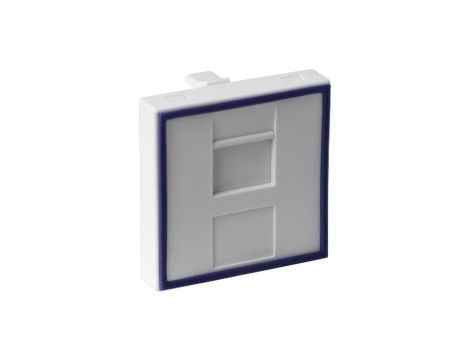 Adapter dwumodułowy prosty 45x45mm dla 1xRJ45 lub 1xRJ 12 DC/FA-644-2SP
