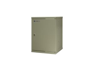 Szafa wisząca niedzielona 10 9U, drzwi blacha, 325330x445 (szer./gł./wys. mm) RAL: szafa 7044, w komplecie półka i komplet 6