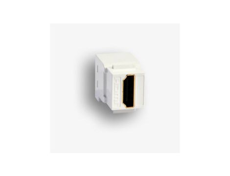 Gniazdo keystone typu HDMI żeńskie, kolor biały, EM/KEY-HDMI/HDMI-DC