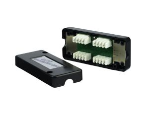 Łącznik natynkowy kabla UTP kat 6, zaciskany nożem krosowniczym EM/FA-757K-C6-BK