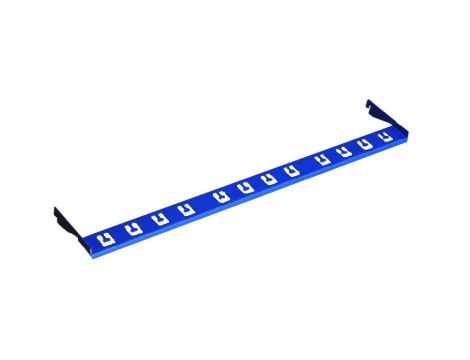 Organizator kabli do paneli 24 port. kat. 5e (1U) niebieski DCN/P-017