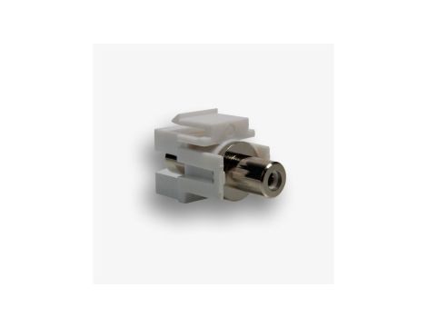 Gniazdo keystone typu RCA żeńskie, kolor biały EM/KEY-RCA/RCA