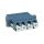 Adapter LC SM quad niebieski
