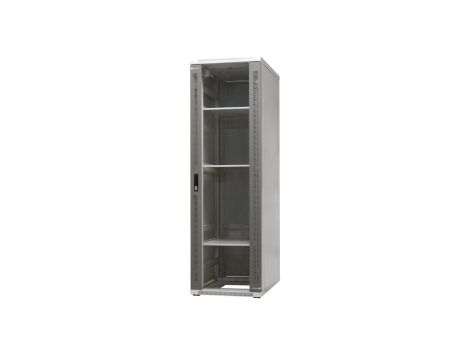 szafa ramowa stojąca EmiterNet Top, 42U, wym. 600X1000x1980 (szer. x gł. x wys. mm), drzwi blacha/szkło w komplecie panel 4 went