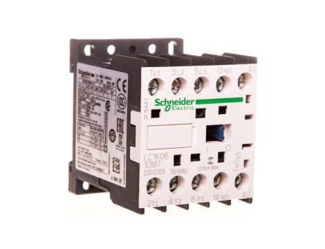 Stycznik mocy, AC3, 6A, 3P, 1NO, cewka 220/230VAC, zaciski śrubowe TeSys K LC1K0610M7