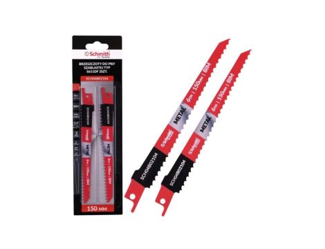 Brzeszczot do piły szablastej 150mm do metalu bi-metal 6TPI 2szt. Schmith