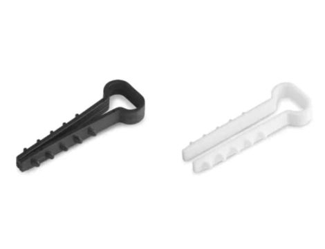 uchwyt szybkiego montażu płaski 10x5mm100 sztuk białe