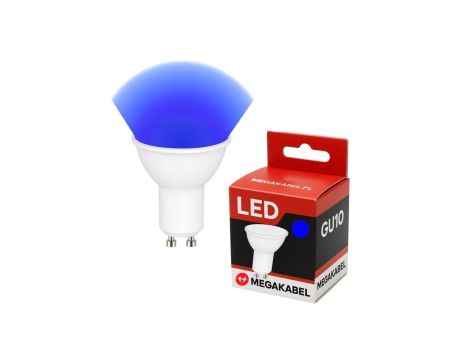 Żarówka GU10 LED NIEBIESKA BARWA 220V 3W 350lm 38 CY-29 BLU MEGAKABEL
