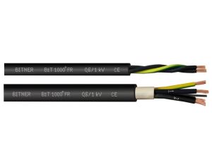 Kabel sterowniczy ziemny BiT 1000 FR 3x1mm2 czarny 0,6/1kV zasilający numerowany olejoodporny linka Bitner /100m/