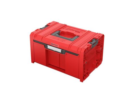 Walizka szafka na narzędzia i akcesoria z 2x przegrodami szufladami 450x310x244 12L czerwona QBRICK SYSTEM PRO RED Ultra HD Draw