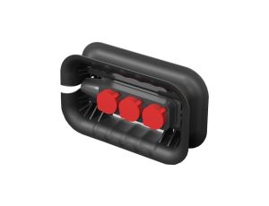 Rozwijak do kabli z listwa elektryczną ( brak kabla w zestawie ) 3xGN typ F IP44 Qbrick System Custom Cable Winder Set