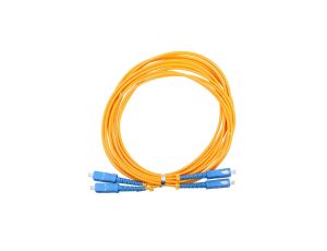 Patchcord PVC, Jednomodowy, Duplex, G652D, 3mm, 1m Extralink SC/UPC-SC/UPC