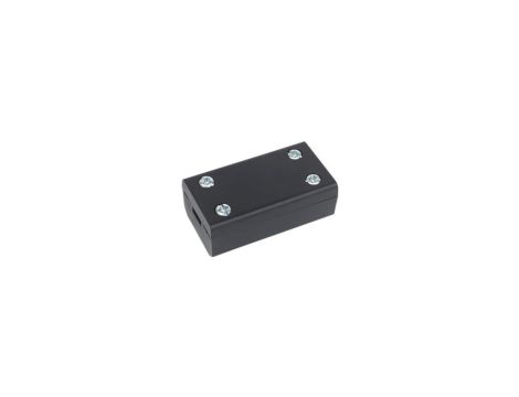Puszka instalacyjna 50x26x19mm ze złączką 3-torową na zaciski śrubowe, IP20, czarna