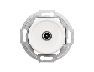 Gniazdo antenowe TV Retro, białe (H1-R61TVM W)