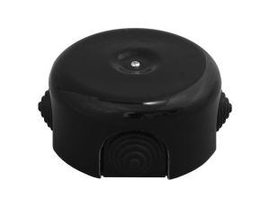 Puszka instalacyjna natynkowa Retro ceramic, czarna