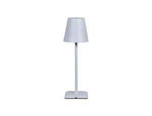 lampka LED bezprzewodowa dotykowa stołowa klosz biała