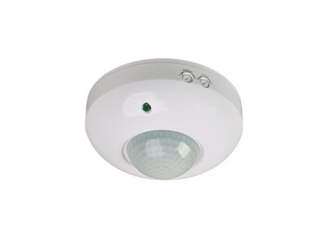 Czujnik ruchu PIR, 360, 1200W, okrągły, natynkowy