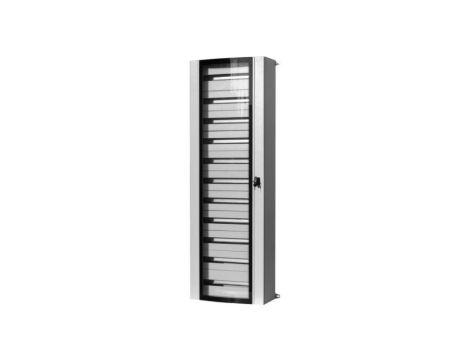 Szafa metalowa MISTRAL szklane drzwi - 600x1800x250 mm 264 modułów, 4 rzędów IP55
