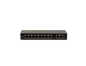 Switch pasywny 8x PoE 10/100 Mbps 802.3af/at + 2x Uplink 10/100 Mbps, bez zasilacza