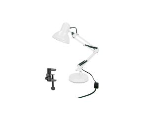 Lampka biurkowa biała PIXI White E27 zestaw podstawa i klips EDO777536 EDO