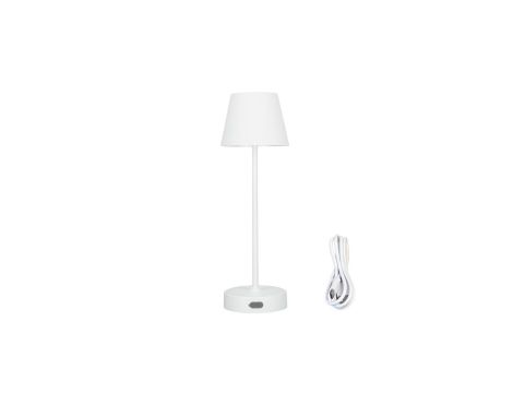 Lampka stołowa NELI 2,7W LED biała, z akumulatorem 2200mAh, IP54, barwa ciepła 200lm, 33cm, EDO777642 EDO