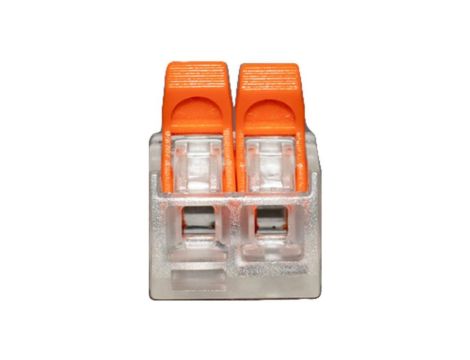 Szybkozłączka uniwersalna 0,14-4mm2 - 2 styki - opakowanie 10 szt.
