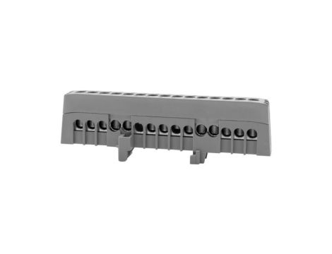 Listwa prądowa ZPI 15-modułowa 15x16mm2 - szara IP20