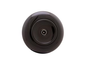 Gniazdo antenowe TV Retro z ramką, czarne (H1-R61TVM B)