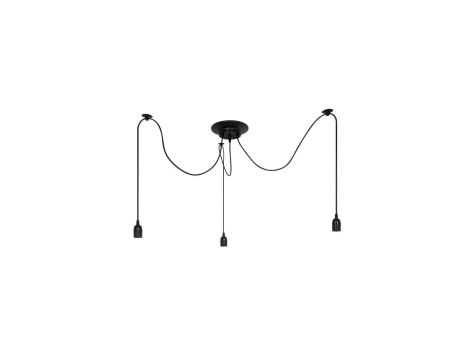 Lampa wisząca ARANEA 3xE27 czarny EDO777187 EDO