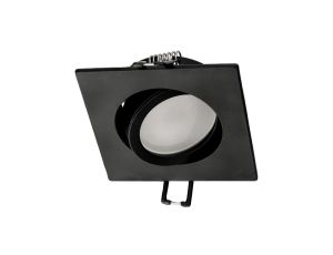 Punktowa oprawa sufitowa wpuszczana AKTYN 1 SQ Black IP20 kwadratowa czarny mat EDO777123 EDO