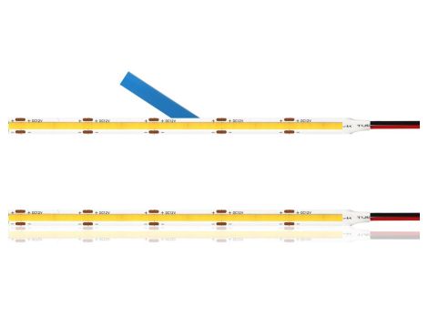 TaśmaLED Professional COB IP65, heat shrink, 8mmx5m ciepła 24V 3 lata gwarancji