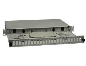 Przełącznica wysuwana 19 1U 24xSC duplex szara