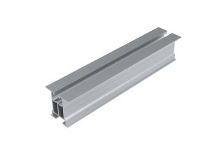 Profil aluminiowy bez ścianek bocznych z kanałem na śrubę teową i wpust - E-67-4400