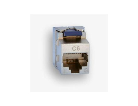 Gniazdo RJ45 STP kat. 6 keystone niebieskie (beznarzędziowe) slim EM/SQKSS-C6