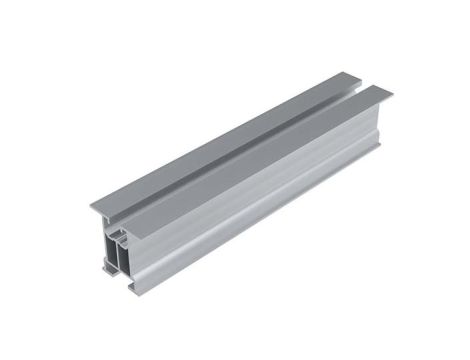 Profil aluminiowy bez ścianek bocznych z kanałem na śrubę teową i wpust - E-67-2220