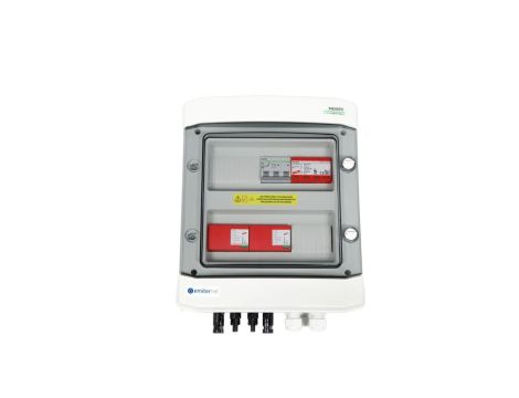 Rozdzielnica przył. DCAC herm. EMITER z ogranicznikiem przepięć DC Dehn 1000V typu 1+2, 2 x łańcuch PV, 2 x MPPT, EM-92_DCAC