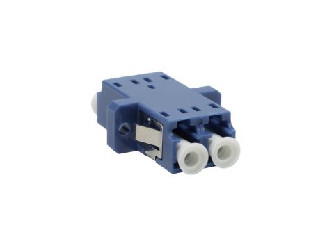 Adapter LC SM duplex niebieski