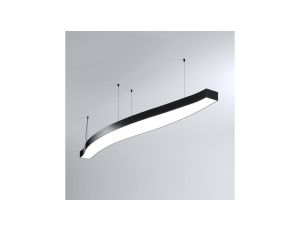 Oprawa MI-WAVE-02, zwieszana, bez LED i zasilacza, IP20, czarny anodowany KLUŚ